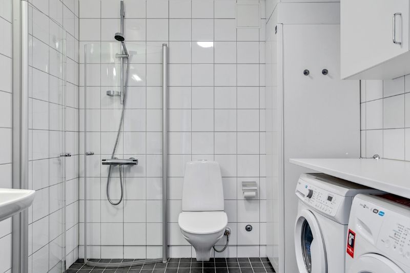 Läggning av värmegolv i badrum vid nybyggnation. Johannesberg, Guldheden i Göteborg