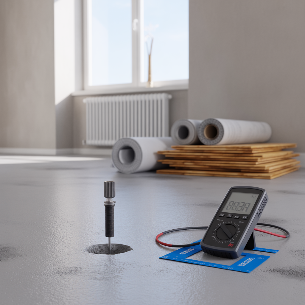 fuktmatning i betong fore golvlaggning guide och gransvarden